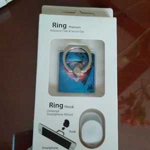 Smartphone universal ring hook.